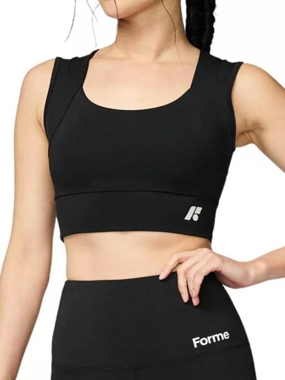 Forme Black Supportive Sports Bra worn once